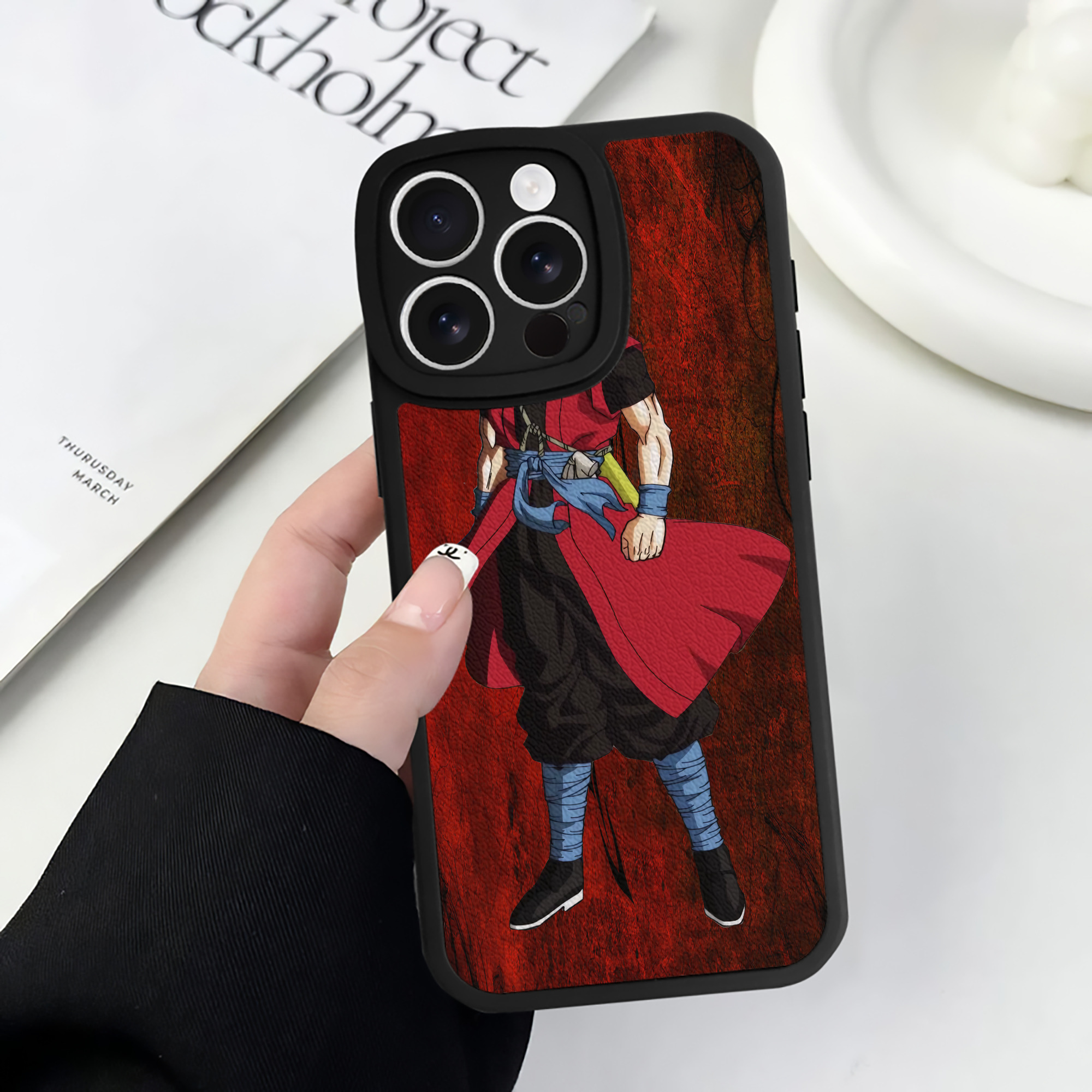 （画像用） ドラゴンボール DRAGON BALL 【iPhone 16シリーズ対応】シリコンスマホケース（レザー調） 材質：シリコン